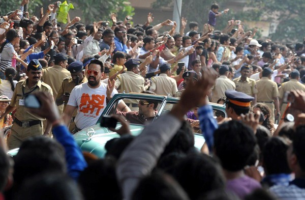 Salman Khan at Mumbai’s Republic Day parade Salman Khan at Mumbai’s Republic Day parade