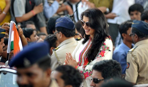 Bhagyashree at Mumbai’s Republic Day parade Bhagyashree at Mumbai’s Republic Day parade