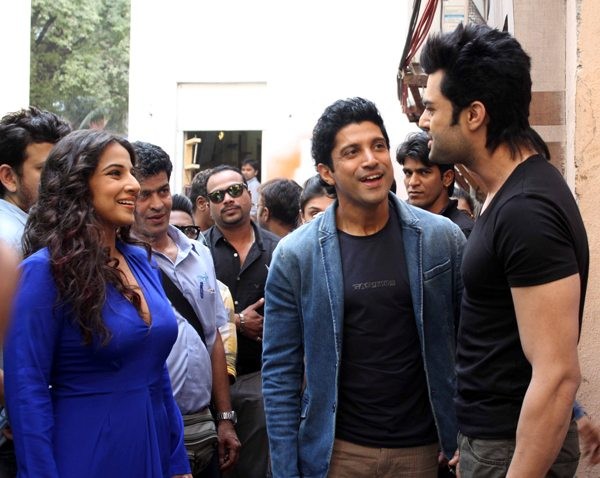 Farhan Akhtar & Vidya Balan on Nach Baliye Grand Finale Farhan Akhtar & Vidya Balan on Nach Baliye Grand Finale