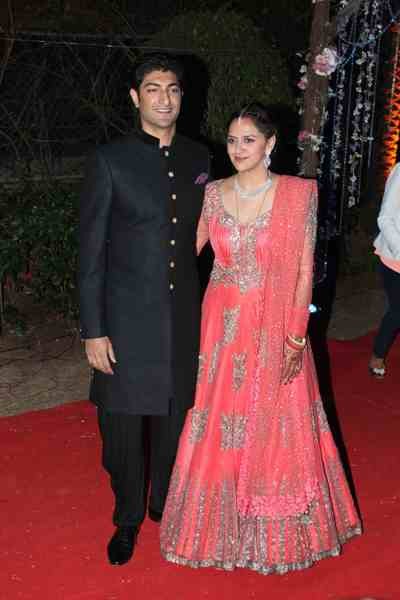 Ahana Deol and Vaibhav Vora's Wedding Receiption