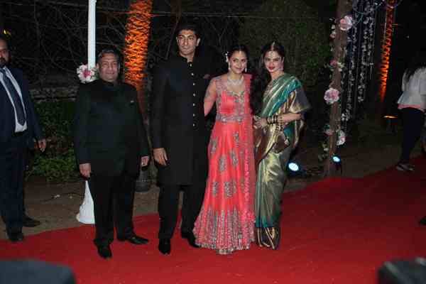 Ahana Deol and Vaibhav Vora's Wedding Receiption