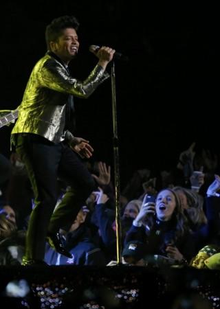 Bruno Mars at NFL Super Bowl/Reuters Bruno Mars at NFL Super Bowl/Reuters