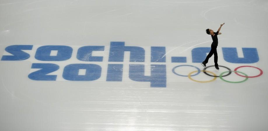 Philippines' Michael Christian Martinez skates during the figure skating training session at the Iceberg Skating Palace at the Sochi 2014 Winter Olympics