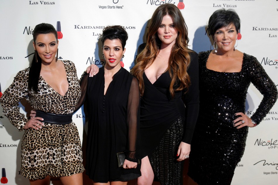 Kim, Kourtney and Khloe Kardashian with their mother Kris Jenner. Kardashians