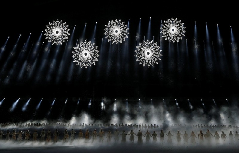 Actors perform during the opening ceremony of the 2014 Sochi Winter Olympics, February 7, 2014. Sochi Olympics 2014