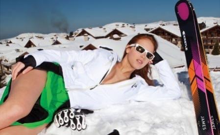 Skier Jackie Chamoun/Videograb Skier Jackie Chamoun/Videograb