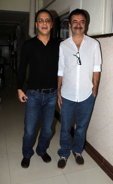Vidhu Vinod Chopra and Rajkumar Hirani at the launch of the book, ‘Sagar Movietone’