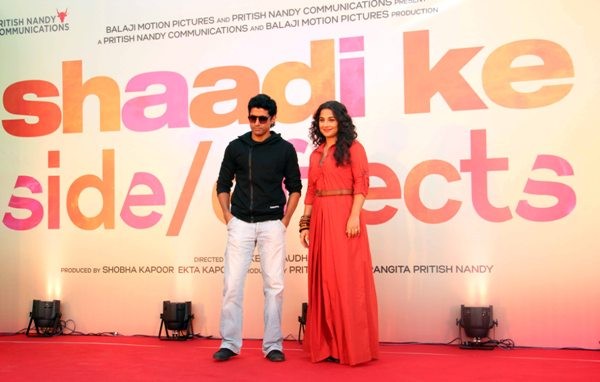 Vidya and Farhan promote ‘ Shaadi Ke Side Effects’ on an hot air balloon