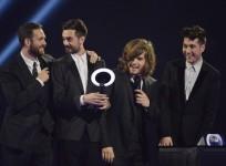 members-of-bastille-react-after-being-presented-with-the-british-breakthrough-act-award-at-the-brit-awards-in-london