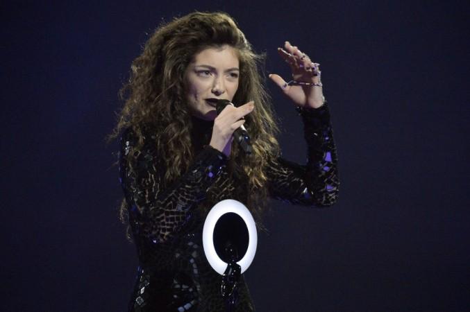 Singer Lorde accepts the International Female Solo Artist award at the BRIT Awards, celebrating British pop music, at the O2 Arena in London Lorde