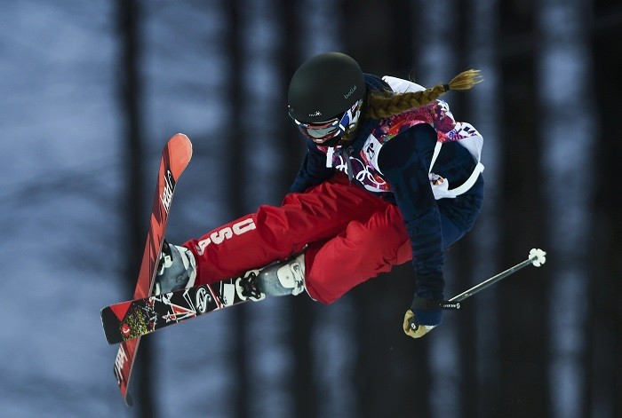 Bowman of the U.S. competes during the women's freestyle skiing halfpipe qualification round at the 2014 Sochi Winter Olympic Games in Rosa Khutor, 20 February. Bowman