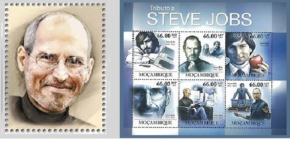 Hungary and Mozambique already have issued Steve Jobs stamps