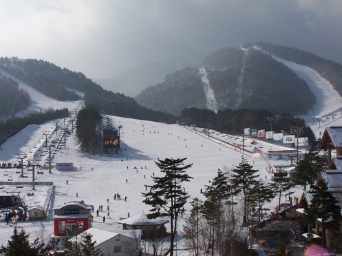Dragon Valley ski resort will be at the center of PyeongChang Winter Games (Wiki Commons)