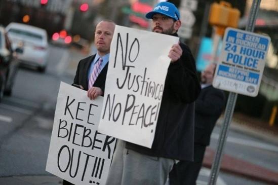 Fake protestors claiming to be Buckhead Neighborhood Coalition fueled the news that Justin Bieber was moving to Atlanta neighborhood/Facebook Fake protestors claiming to be Buckhead Neighborhood Coalition fueled the news that Justin Bieber was moving to Atlanta neighborhood/Facebook