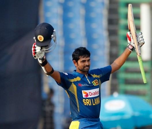 Sri Lanka opener Lahiru Thirimanne celebrates after completing his century against Pakistan in the Asia Cup, 25 February. Reuters Lahiru Thirimanne Sri Lanka
