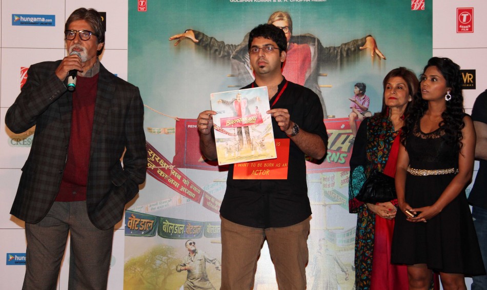 Amitabh Bachchan at the launch trailer of 'Bhoothnath Returns'