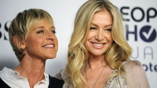 Ellen DeGeneres with Portia De Rossi Ellen DeGeneres with Portia De Rossi