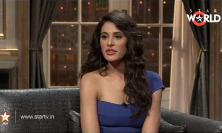 Nargis Fakhri on Karan Johar's chat show Nargis Fakhri