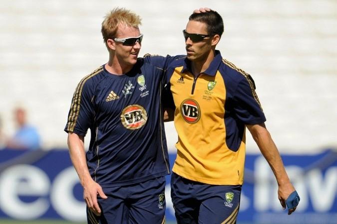 Brett Lee and Mitchell Johnson. Reuters. Brett Lee