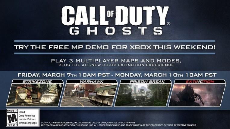 Multiplayer Demo announced for Call of Duty: Ghosts (callofduty.com) Call of Duty: Ghosts