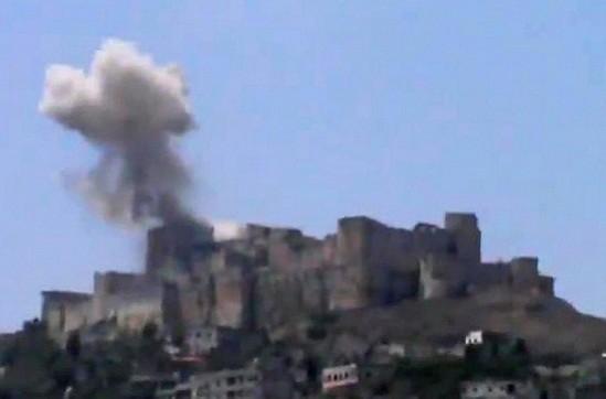 Krak des Chevaliers after the bombing - File Picture(Videograb) Krak des Chevaliers after the bombing - File Picture(Videograb)