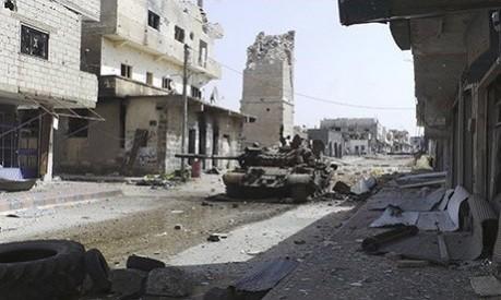 Omari Mosque in Deraa during the war in 2013/Reuters Omari Mosque in Deraa during the war in 2013/Reuters