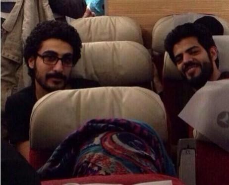 Sulaiman Al-Sebaee (left) with his brother after his return from Syria/Twitter Sulaiman Al-Sebaee (left) with his brother after his return from Syria/Twitter