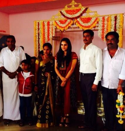 Ramya in a Wedding as Part of Campaign