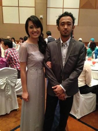 Ahmad Seth (R) and Aishah Zahrie (L), Son and daughter respectively of missing Malaysian Airlines flight MH370 pilot, Captain Zaharie Ahmad Shah on this Facebook Picture.