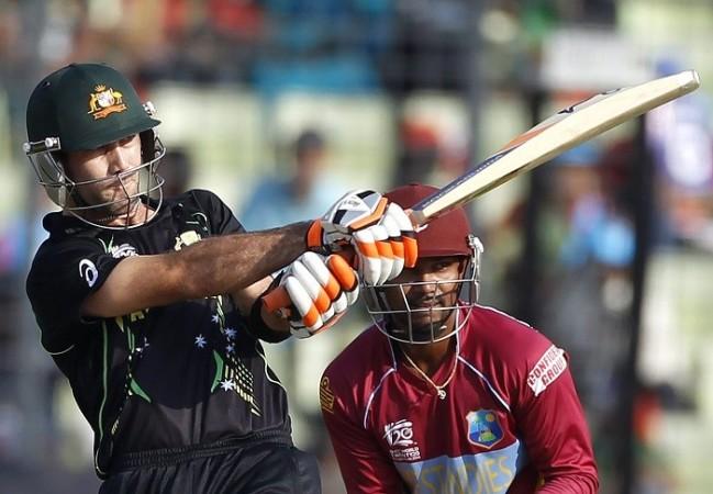 Australia batsman Glenn Maxwell admires his own shot. Reuters Glenn Maxwell Australia