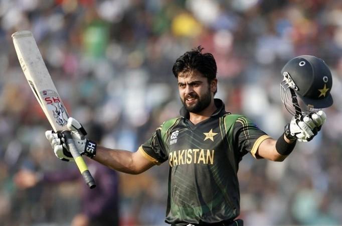 Pakistan opener Ahmed Shehzad celebrates his hundred in the World T20 Group 2 game against hosts Bangladesh, 30 March. Reuters Ahmed Shehzad Pakistan