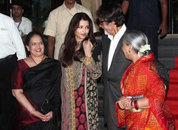 Aishwarya Rai, her mother Vrinda Rai, Amitabh Bachchan, Jaya Bachchan Aishwarya Rai, her mother Vrinda Rai, Amitabh Bachchan, Jaya Bachchan