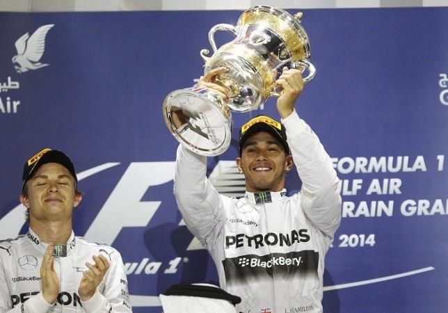 The Mercedes duo dominate podium. Reuters Mercedes