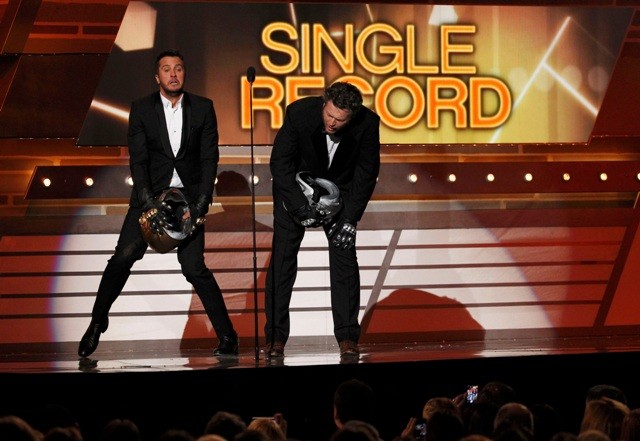 Luke Bryan and Blake Shelton