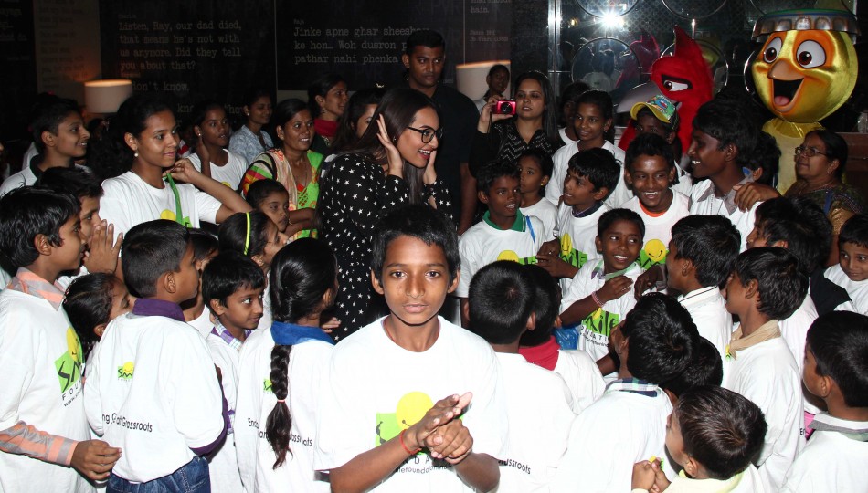 Sonakshi Sinha at special screening of 'Rio 2' with NGO kids