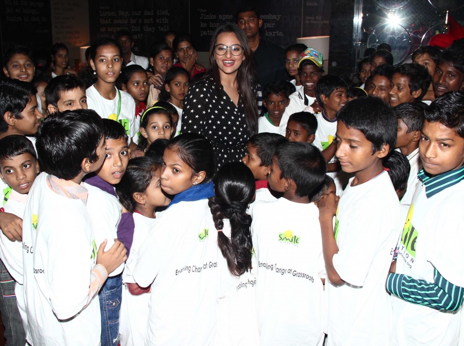Sonakshi Sinha at special screening of 'Rio 2' with NGO kids