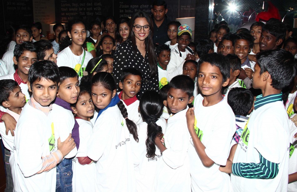 Sonakshi Sinha at special screening of 'Rio 2' with NGO kids