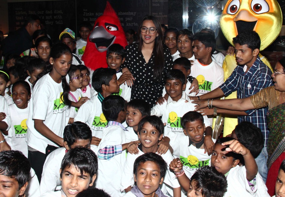 Sonakshi Sinha at special screening of 'Rio 2' with NGO kids