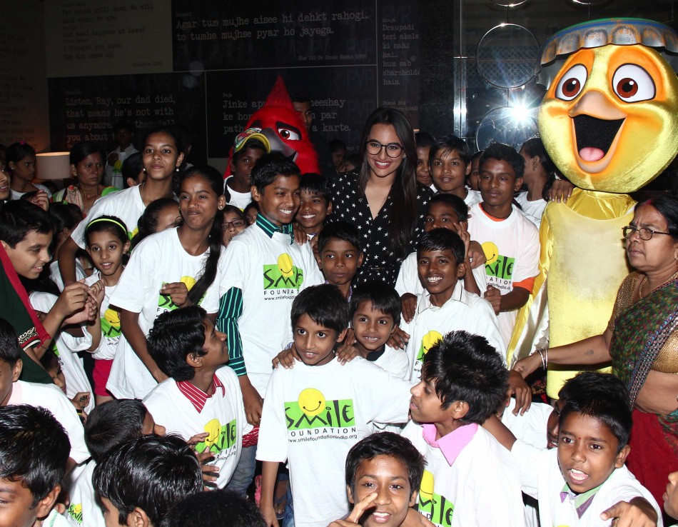 Sonakshi Sinha at special screening of 'Rio 2' with NGO kids