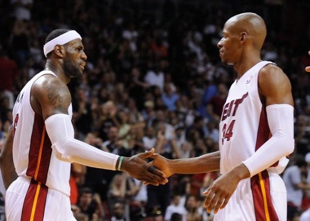 LeBron James Ray Allen Miami Heat