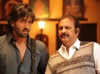 Mohan Babu (Right) with Vishnu Manchu - Rowdy Poster