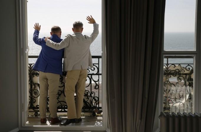 Gay couple Andrew Wale (R) and Neil Allard. April 11 is The National Day of Silence celebrated to create awareness about the effect that bullying on basis of sexuality and gender expressions, brings to its victims (Photo: Reuters)