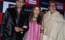 Aishwarya Rai, Abhishek and Amitabh Bachchan