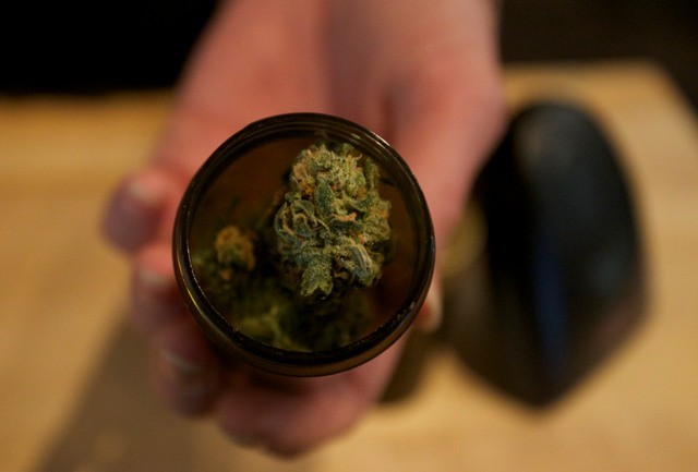 Marijuana buds are seen at the "Oregon's Finest" medical marijuana dispensary in Portland