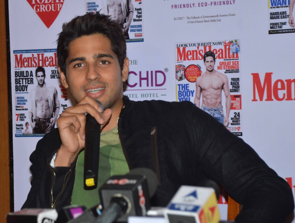 Sidharth Malhotra unveils Men's Health magazine cover