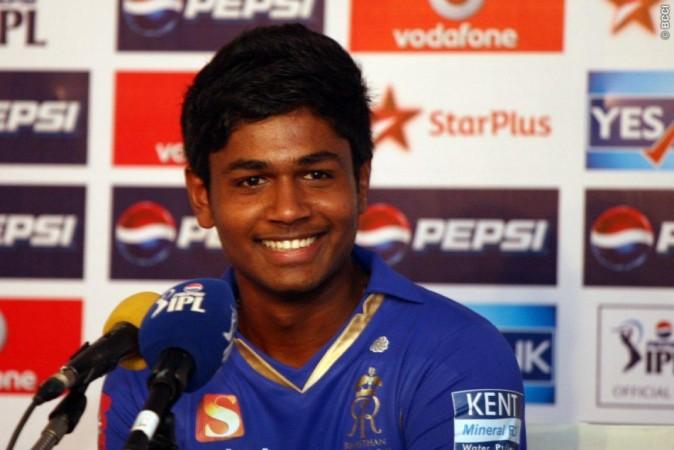 Sanju Samson scored 52 off 34 balls, hitting four sixes and three fours. Photo: Jacques Rossouw-IPL-SPORTZPICS Sanju Samson