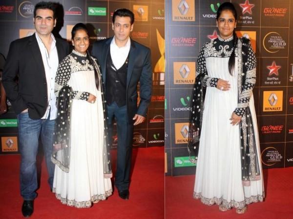 Arpita Khan with Arbaz Khan and Salman Khan