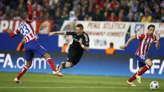 Chelsea striker Fernando Torres failed to make an impression against his former club Atletico Madrid in the first leg of the Champions League semifinal. Reuters Fernando Torres Miranda Chelsea Atletico Madrid