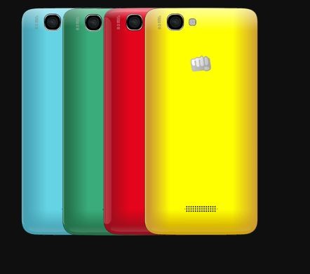Micromax Canvas 2 Colours with Swappable Shell Covers Listed Online