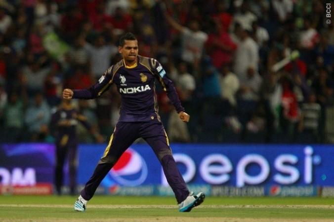 KKR spinner Sunil Narine picked up three Kings XI Punjab wickets in four balls. Ron Gaunt/IPL/SPORTZPICS Sunil Narine KKR